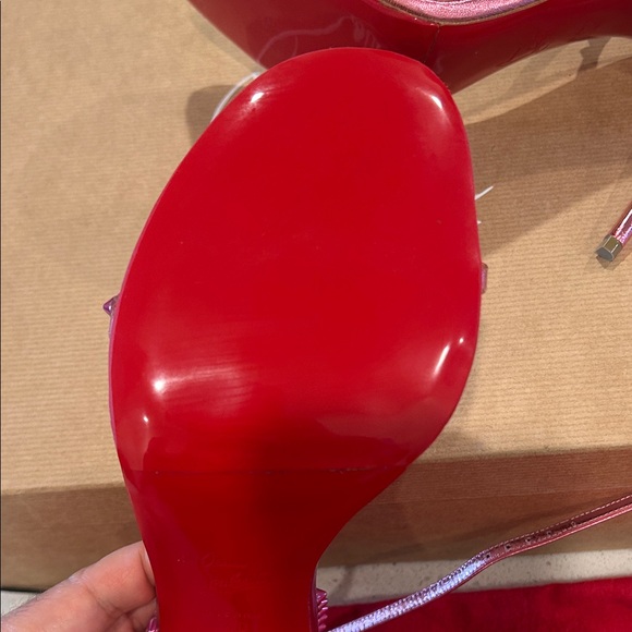 Christian Louboutin Metallic Pink Heels - Picture 8 of 14